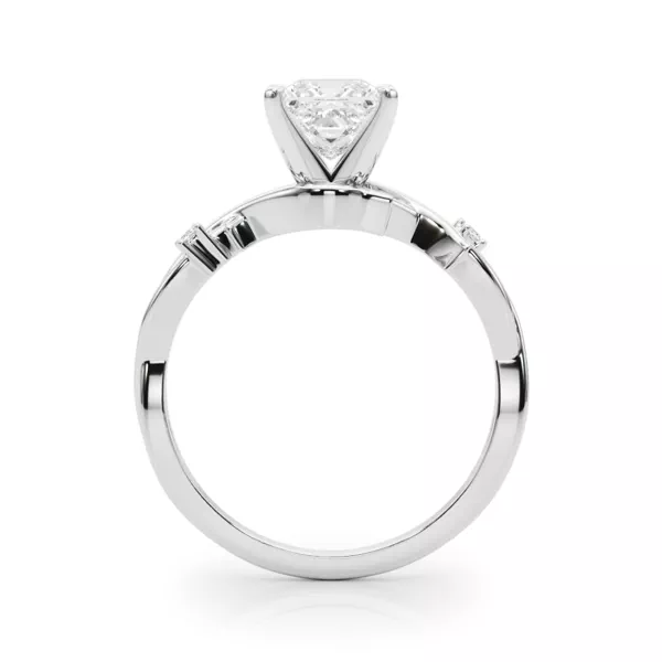 Vine Nature Inspired Engagement Ring With 1.8 Carat Princess Diamond