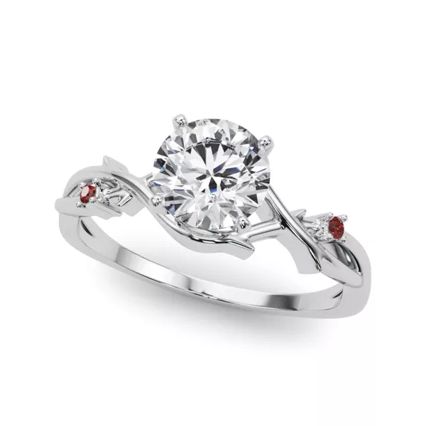 Vine Nature Inspired Ruby Ring