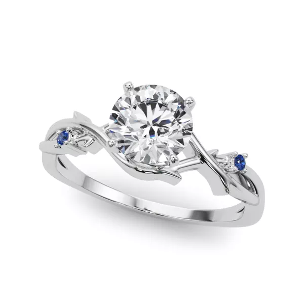 Vine Nature Inspired Sapphire Engagement Ring
