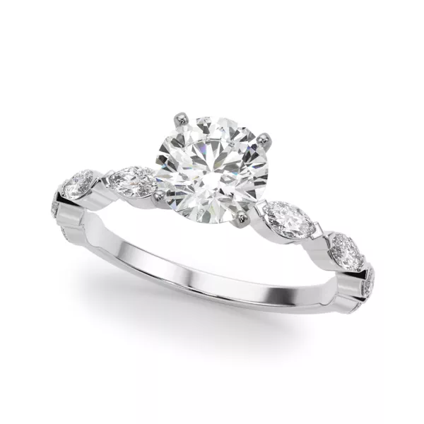 Azalia Marquise Diamond Engagement Ring