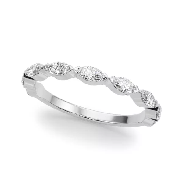 Azalia Marquise Diamond Wedding Band