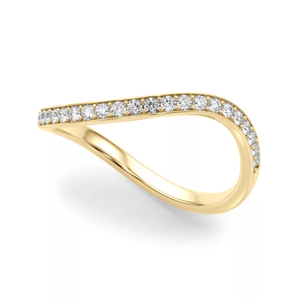 Ziridelle Bypass Pave Diamond Band
