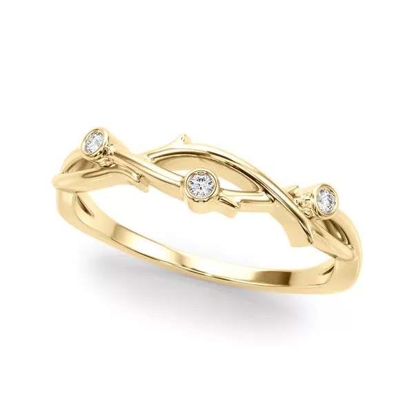 Inara Nature Inspired Wedding Band