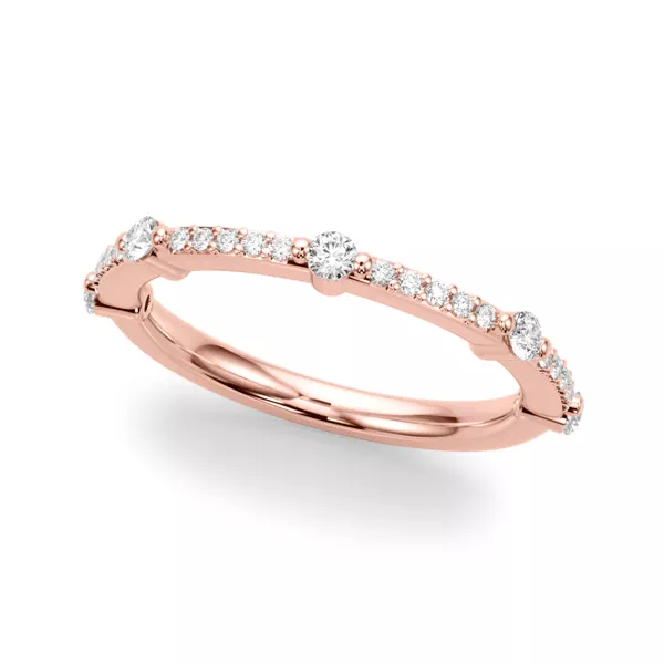 Zephrine Pave Station Diamond Band