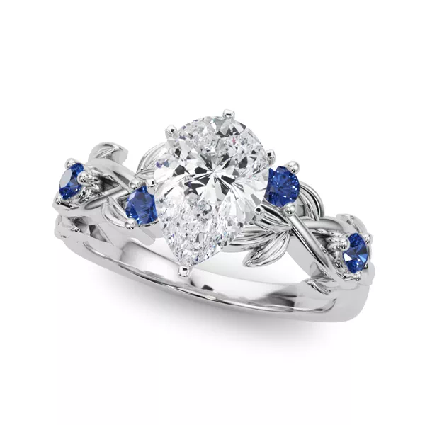 Setting Flamenco Lab Sapphire Twisted Vine & Leaf