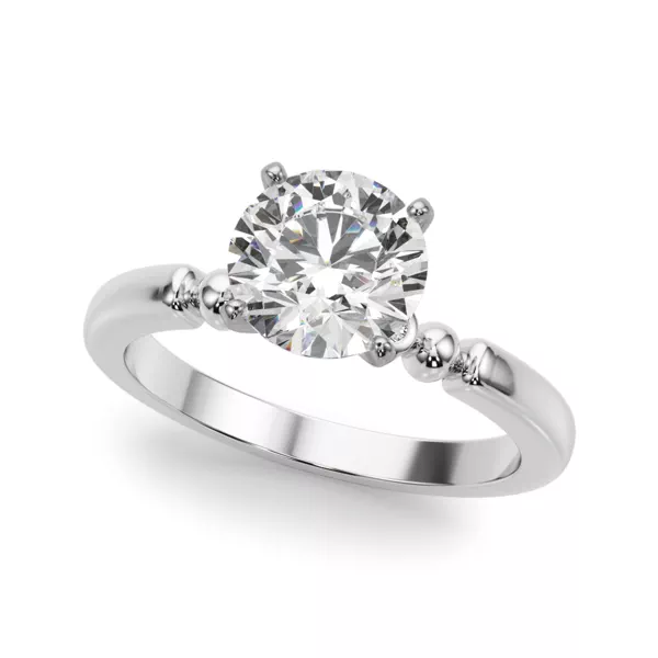 Isaline Bezel Accent Diamond Engagement Ring