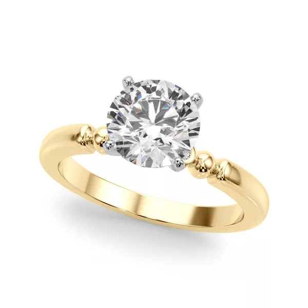 Isaline Bezel Accent Diamond Engagement Ring
