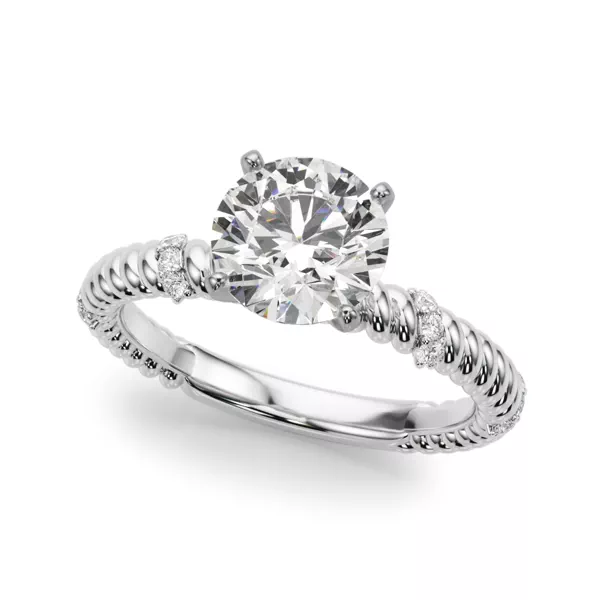 Claudette Rope And Diamond Engagement Ring