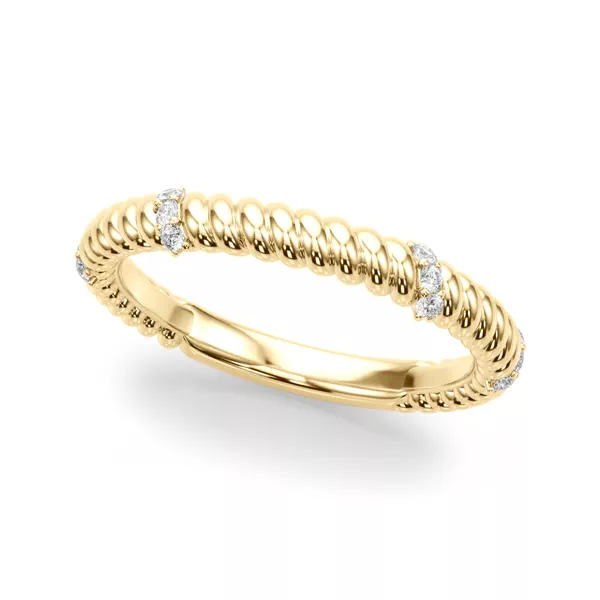 Claudette Rope And Diamond Band