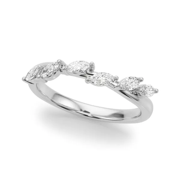 Roxane Marquise Diamond Wedding Band