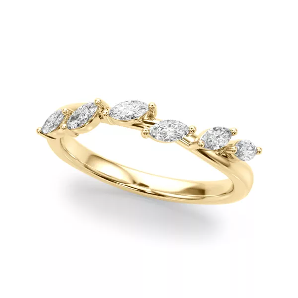 Roxane Marquise Diamond Wedding Band