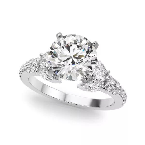 Candelia Floral Cluster Lab Engagement Ring