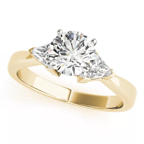 Milana Three Stone Engagement Ring