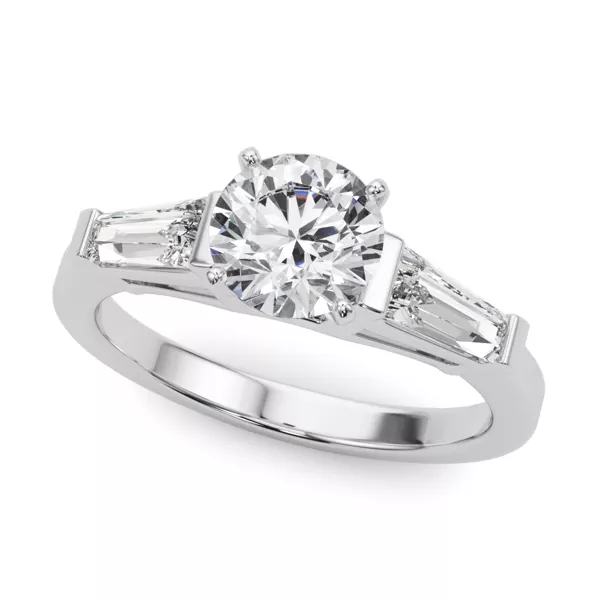 Nya Three Stone Engagement Ring