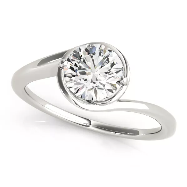 Florence Solitaire Bypass Engagement Ring
