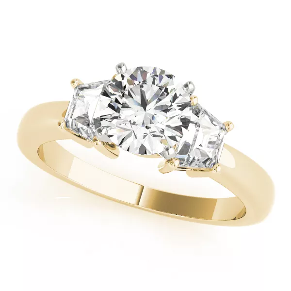 Dione Three Stone Engagement Ring