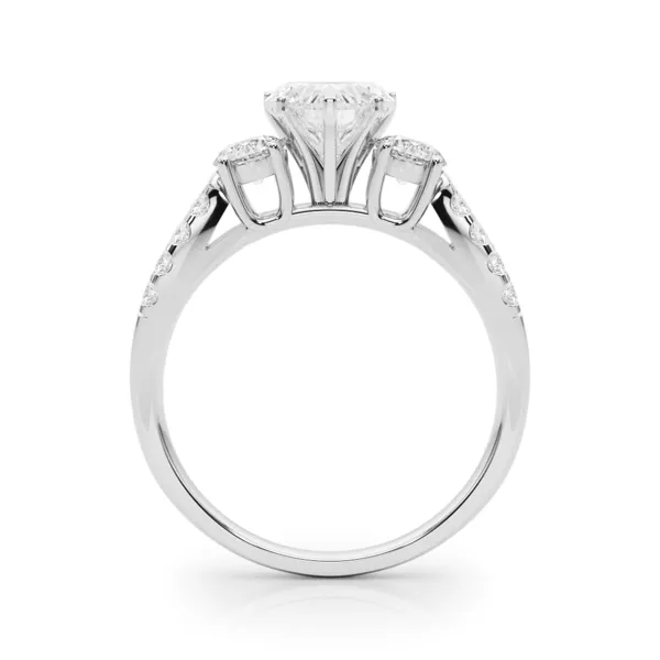 Rosella Three Stone Lab Engagement Ring