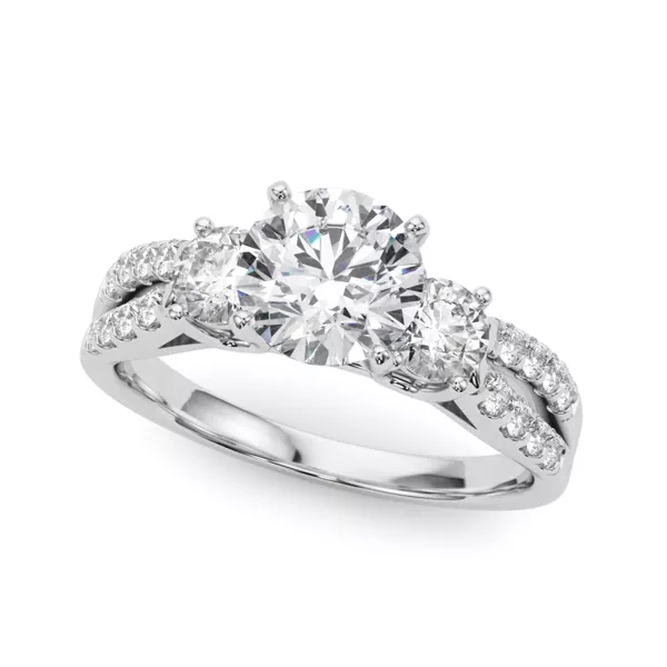 Rosella Three Stone Engagement Ring