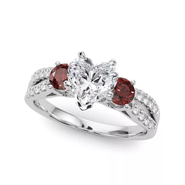 Setting Rosella Three Stone Ruby