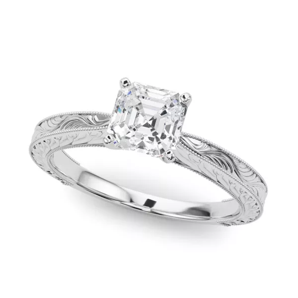 Mila Vintage-Inspired Solitaire Engagement Ring
