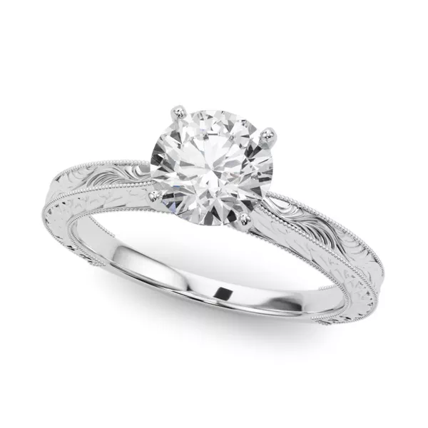 Mila Vintage-Inspired Solitaire Engagement Ring