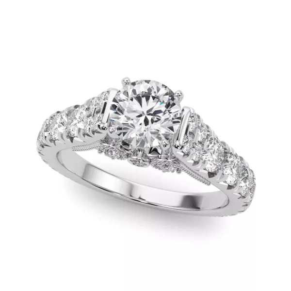 Brie Pavé Diamond Engagement Ring