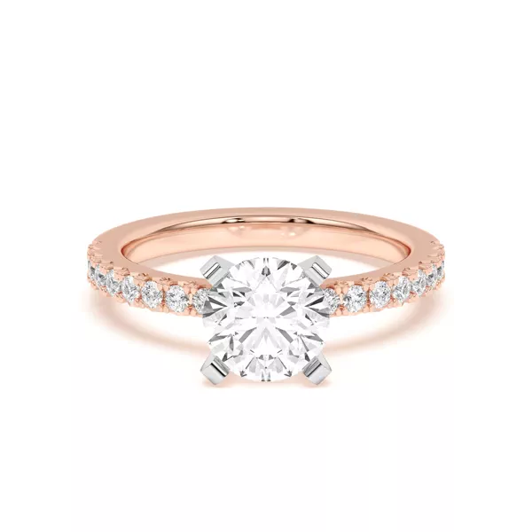 Riley Classic Pavé Diamond Engagement Ring