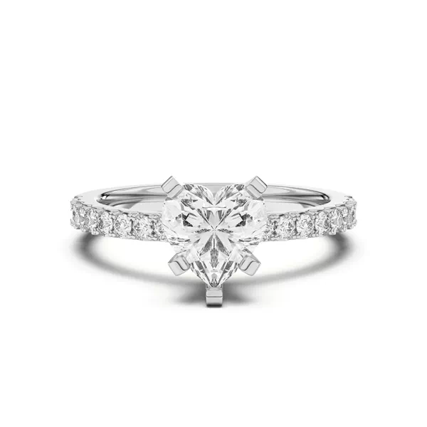 Riley Classic Pavé Diamond Engagement Ring