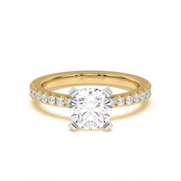 Riley Classic Pavé Diamond Engagement Ring