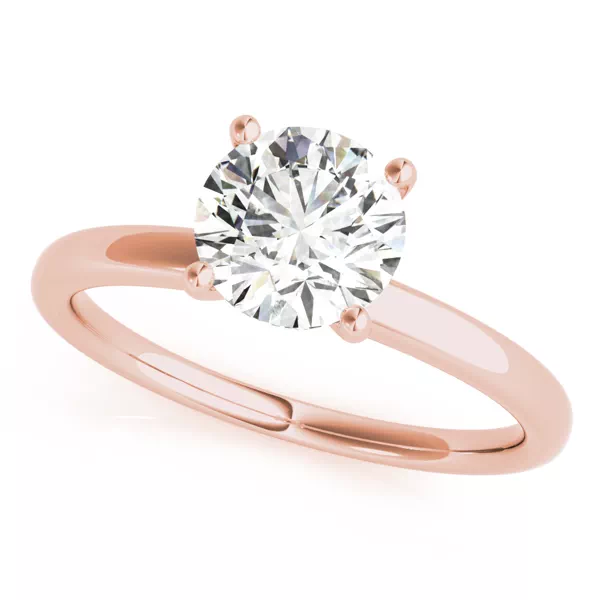 Violet 4 Prong Hidden Halo Engagement Ring