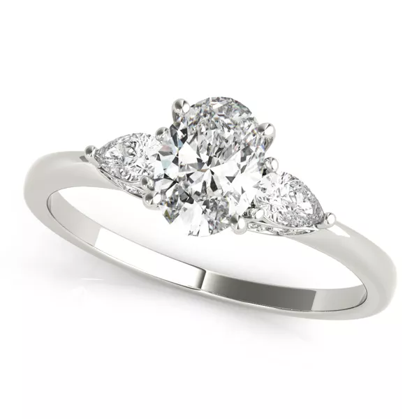 Kennedy Pear Three-Stone Engagement Ring