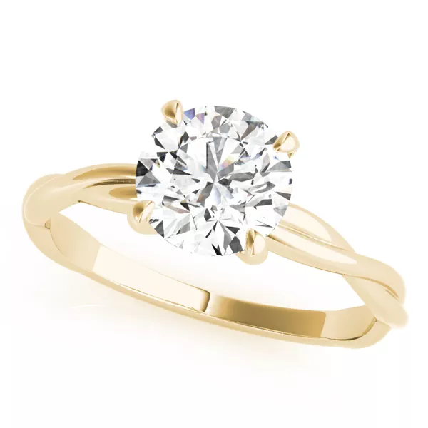 Celeste Solitaire Twist Engagement Ring