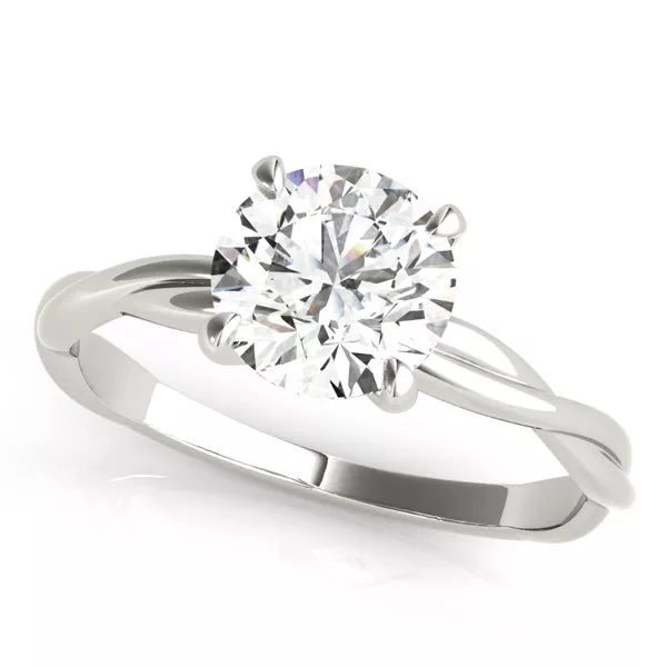 Celeste Solitaire Twist Engagement Ring