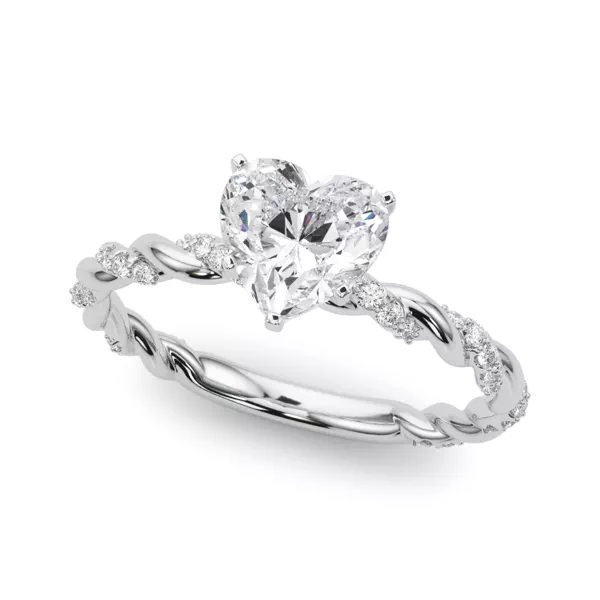 Freya Lab Diamond Twist Engagement Ring
