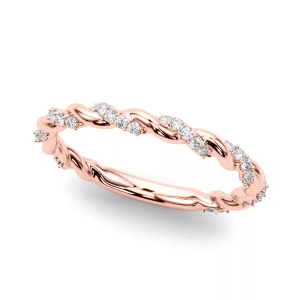 Freya Diamond Twist Wedding Band