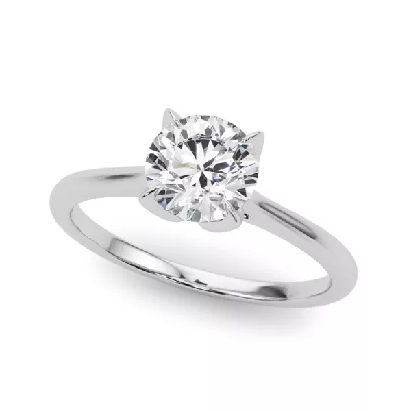 Komiko Tulip Inspired Solitaire Engagement Ring