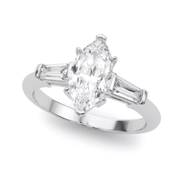 Fortuna Three-Stone Engagement Ring