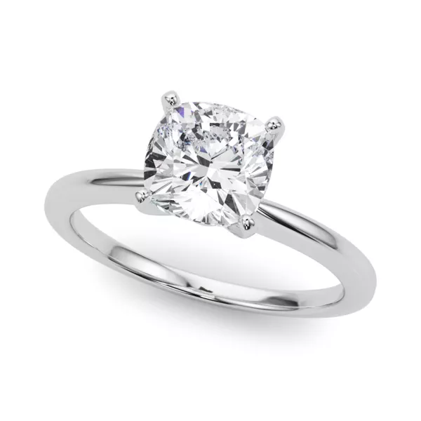Windy Solitaire Engagement Ring With 1.6 Carat Cushion Diamond