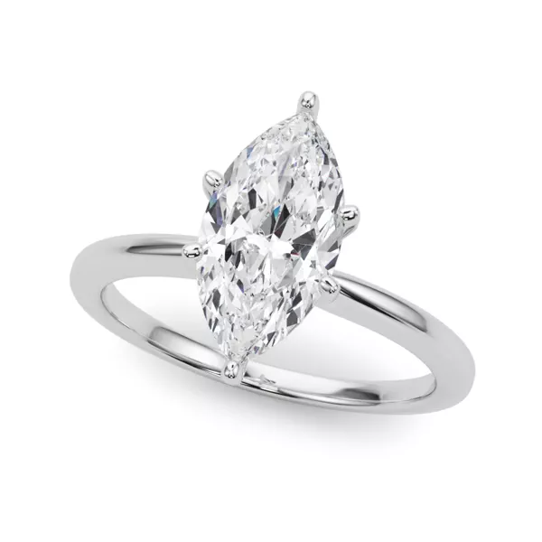 Windy Solitaire Engagement Ring With 1.01 Carat Marquise Diamond