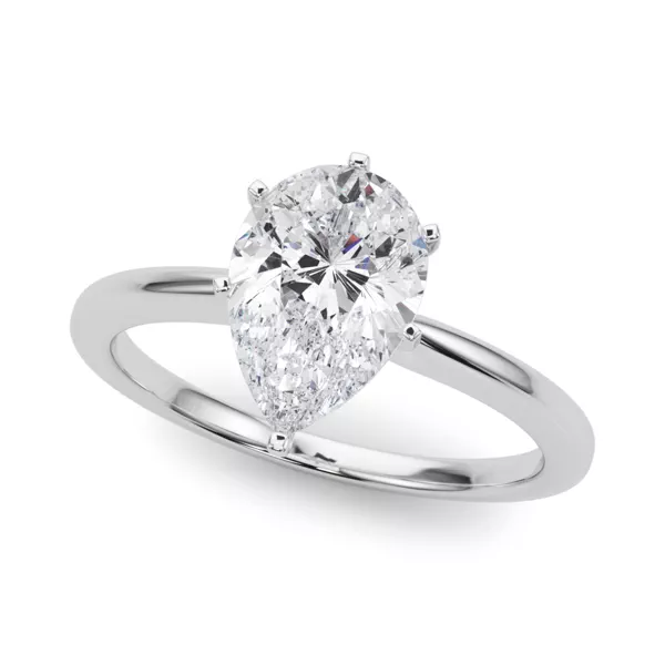 Windy Solitaire Engagement Ring With 1.04 Carat Pear Diamond