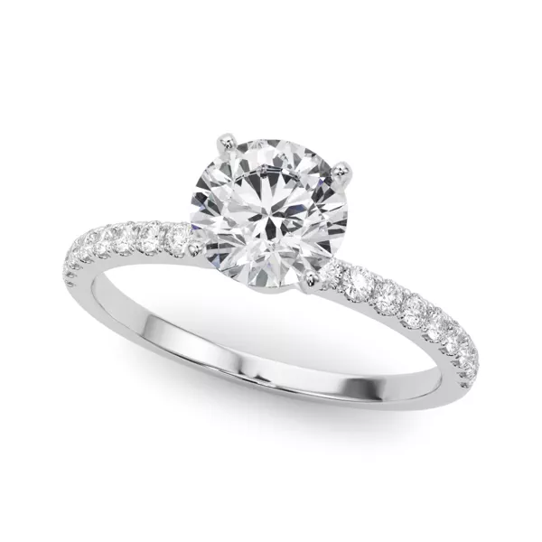 Joanna Classic Pave Diamond Engagement Ring
