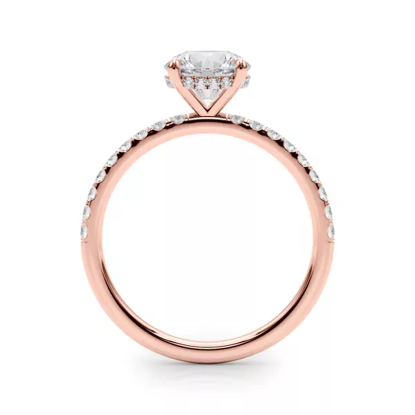 Genevieve Hidden Halo Diamond Engagement Ring