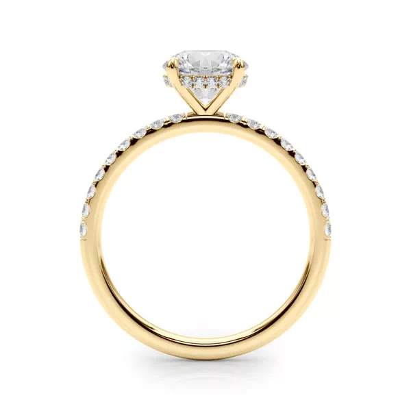 Genevieve Hidden Halo Diamond Engagement Ring