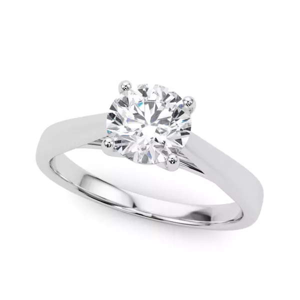 Emma Cathedral 4 Prong Solitaire Engagement Ring