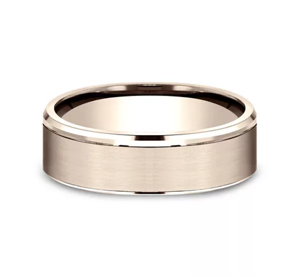 Brushed Edge-Line Comfort-Fit Band (6.5mm)