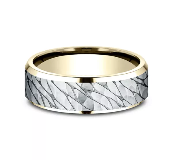 Canyon Finish Beveled Edge Comfort-Fit Band (7mm)