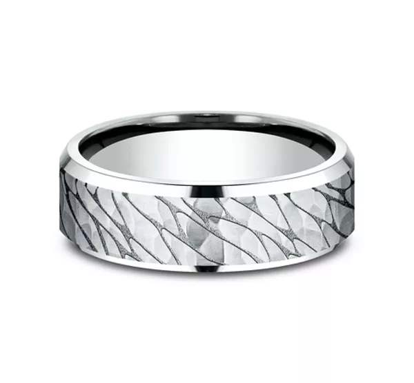 Canyon Finish Beveled Edge Comfort-Fit Band (7mm)