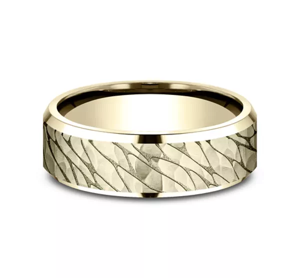 Canyon Finish Beveled Edge Comfort-Fit Band (7mm)