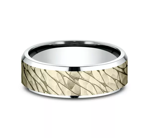 Canyon Finish Beveled Edge Comfort-Fit Band (7mm)