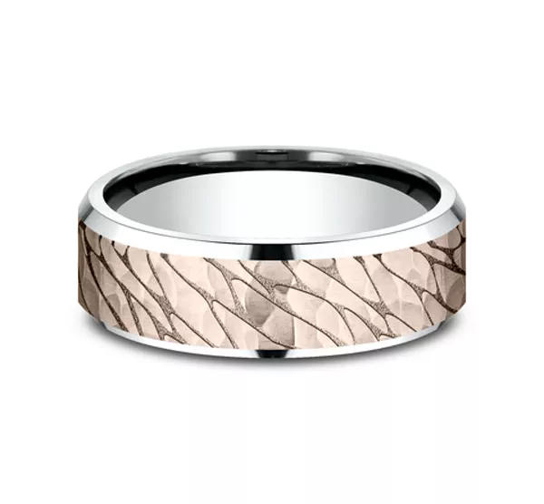 Canyon Finish Beveled Edge Comfort-Fit Band (7mm)